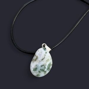 Tree Agate Pendant Necklace